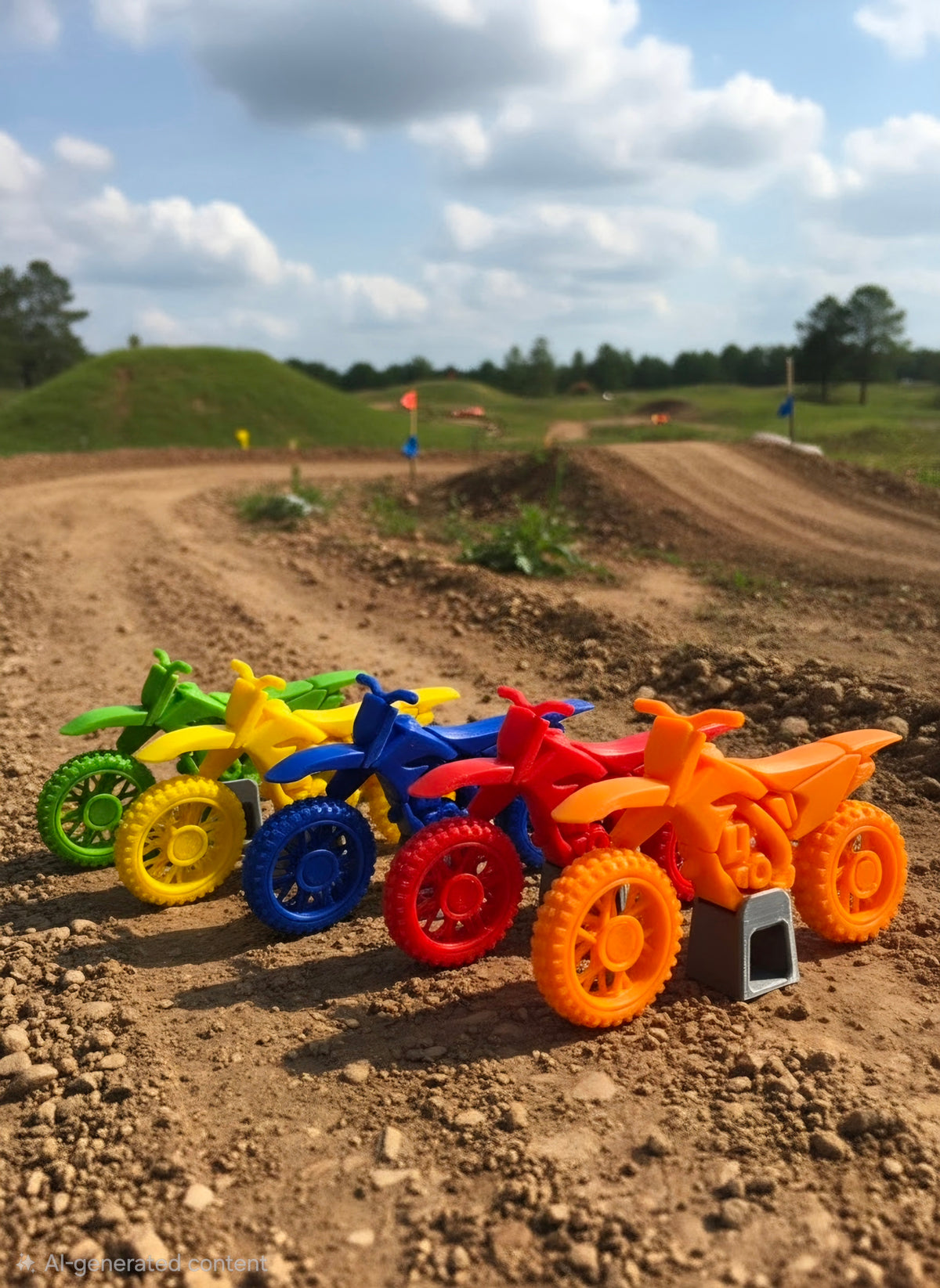 Lil Shredders MX Dirt Bike Toy Multipack 1:10 scale ( 5 bike, multi colored)