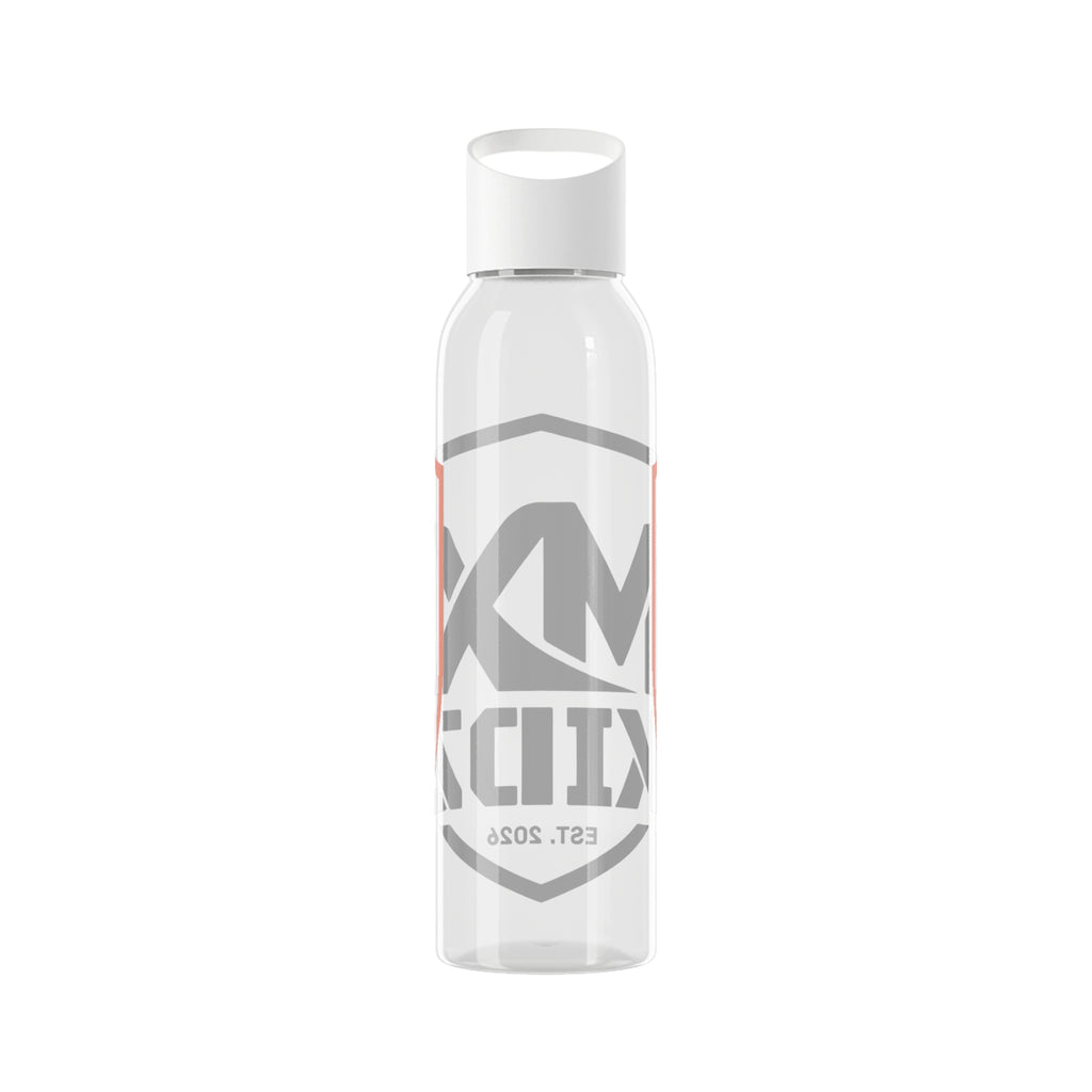 Sky Water Bottle — Clear Sports Bottle with Bold MX KIDZ Logo
