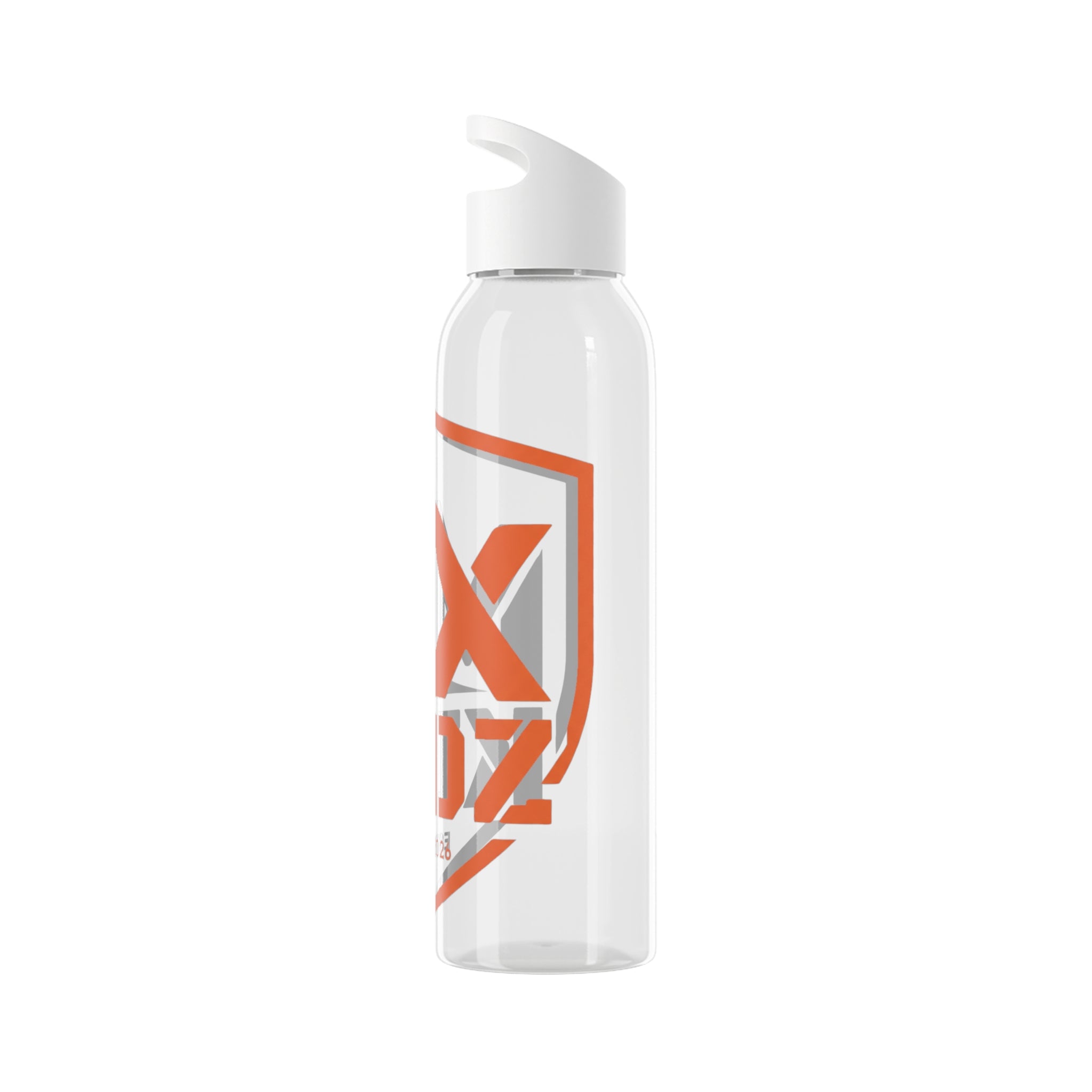 Sky Water Bottle — Clear Sports Bottle with Bold MX KIDZ Logo