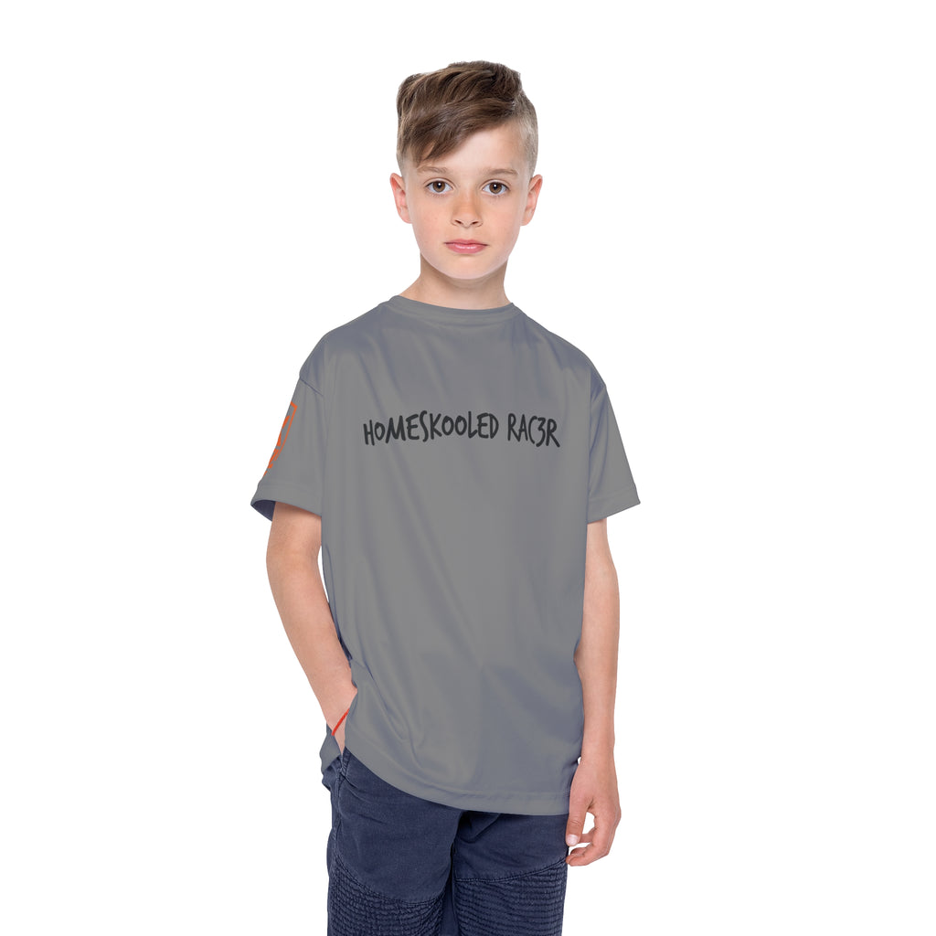 Kids Motocross Jersey — "Homeskooled Rac3r" Dirt Bike Tee