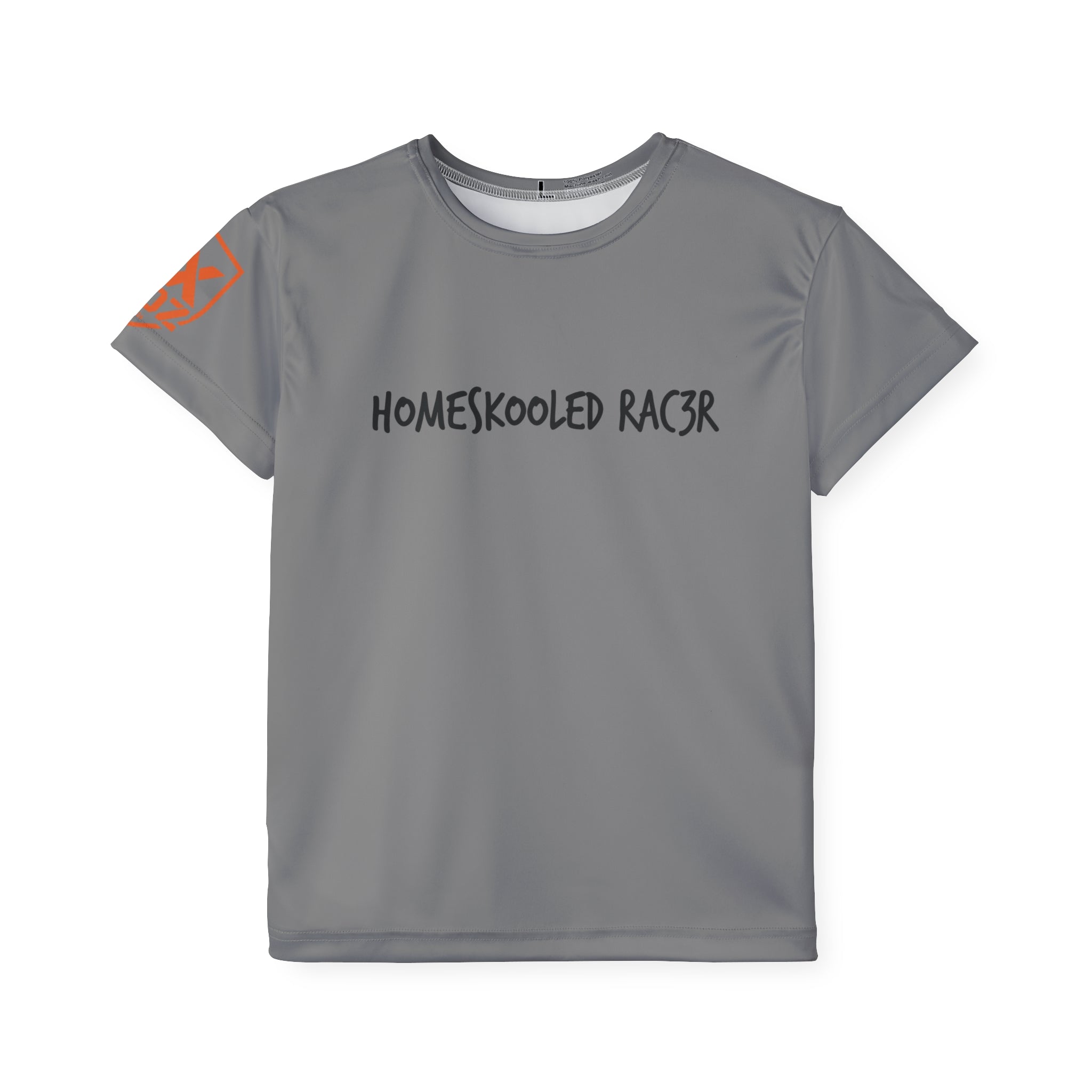 Kids Motocross Jersey — "Homeskooled Rac3r" Dirt Bike Tee